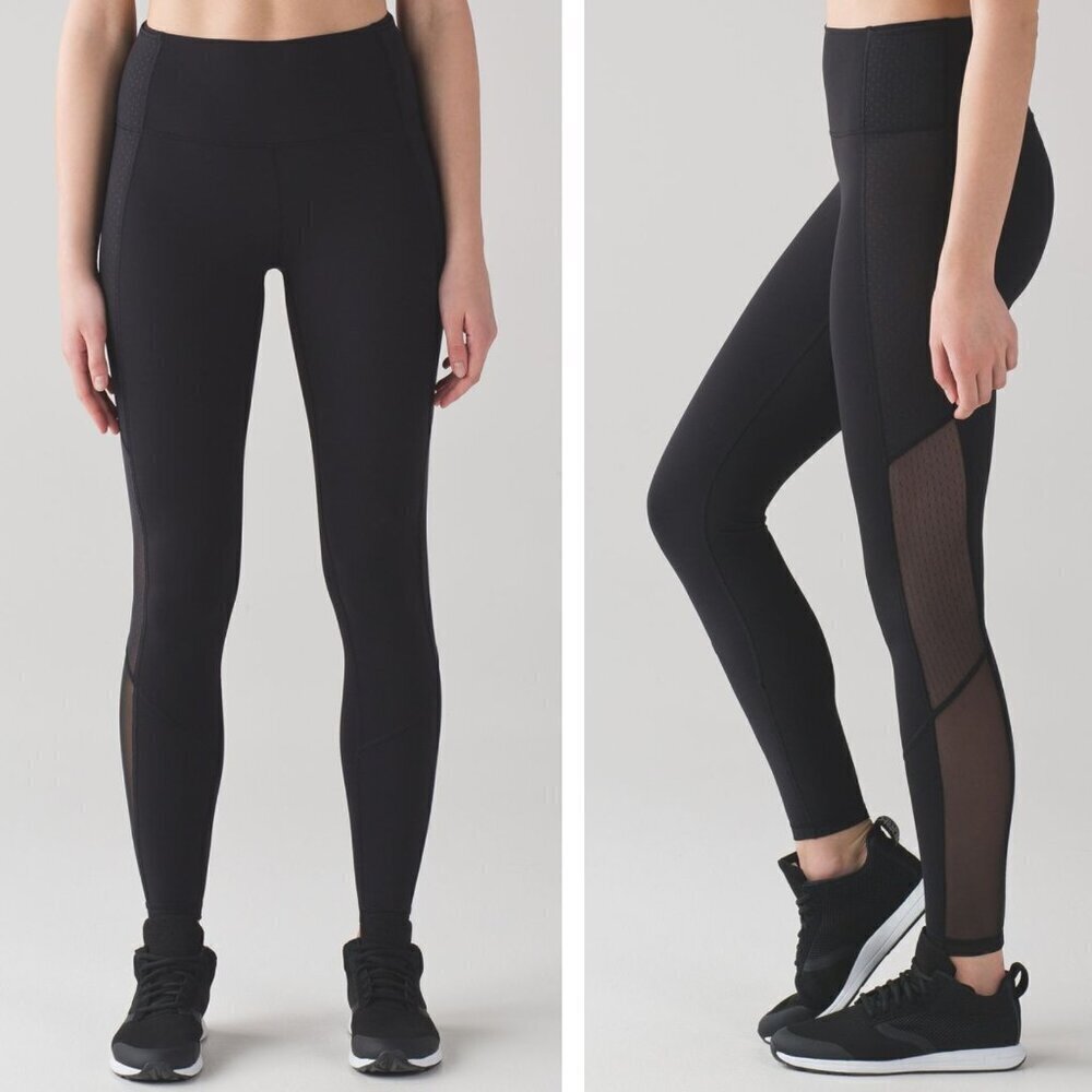 Lululemon Black Full-On Luxtreme Bodycon Tight Leggings 37283